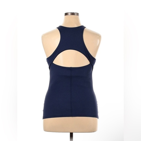 Athleta Intensity Support Tank Top Back Cut Out Navy Blue XS - Picture 3 of 8